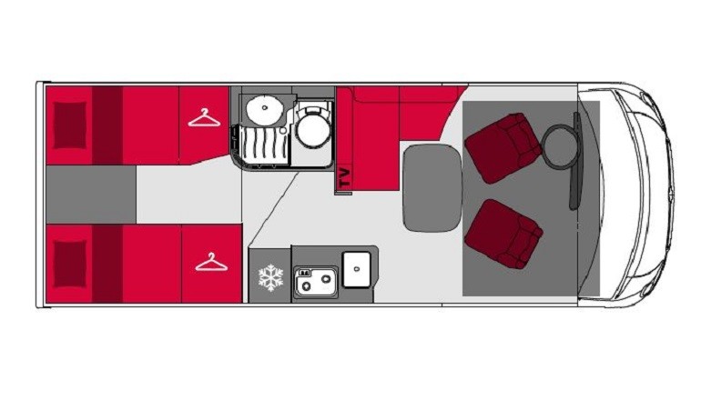 Avis Car Away Comfort Class A layout
